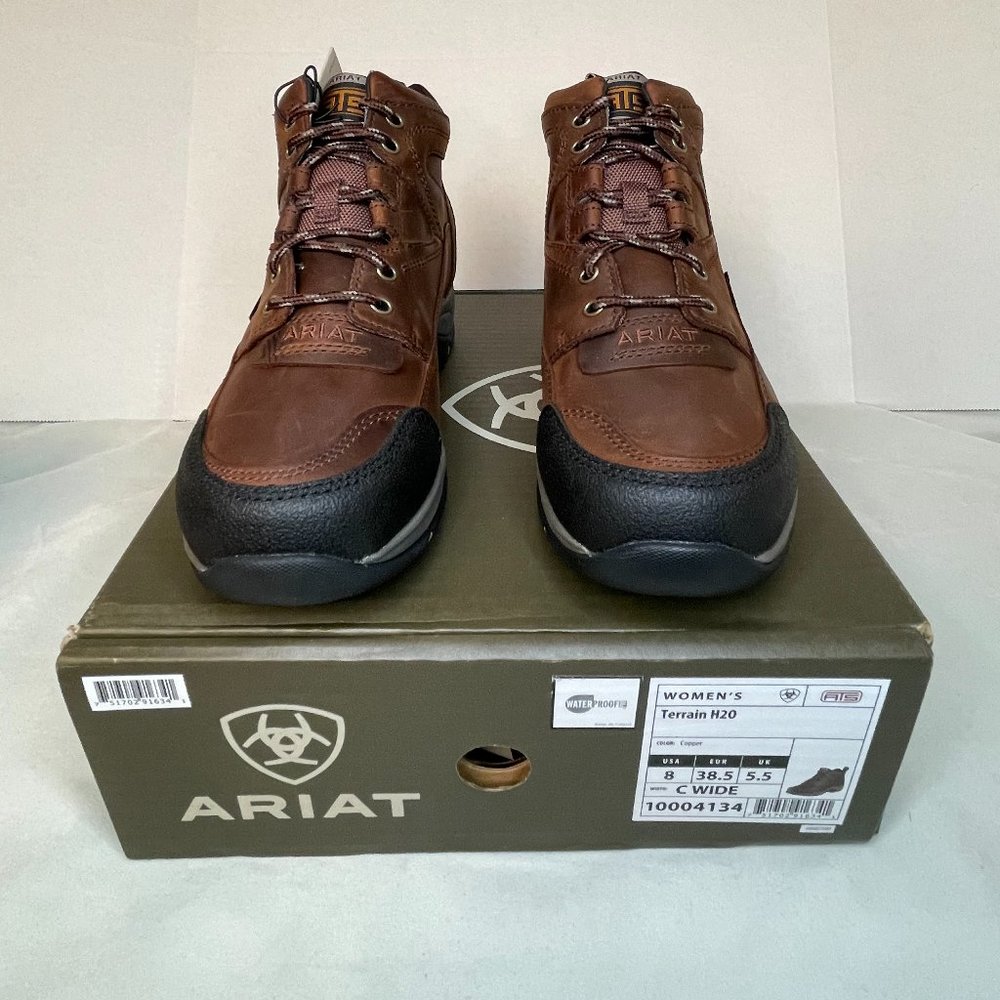 Ariat Ladies Terrain H2O Copper Hiking Boots Size